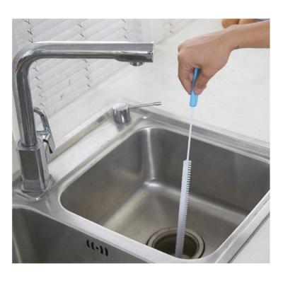 China Sustainable Sink Drain Cleaning Brush With Plastic Handle / Drain Cleaner for sale