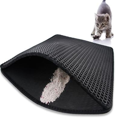 China Double Layer Waterproof Design Cat Litter Mat Litter Trapping Mat Urine Proof Trapper Mat Waterproof Pet Beds and Accessories for sale