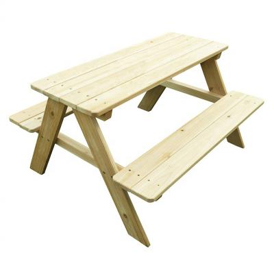 China European Garden Outdoor Natural Kids Wooden Picnic Table for sale