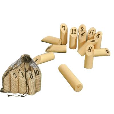 China Wooden Educational Toys Mini Kubb Game Lawn Play Fun For Kids And Adult for sale