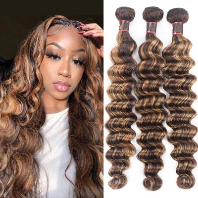 China P4/27 Ombre Deep Wave 100% Loose Deep Wave Hair Brazilian Human Hair Remy Hair Extensions for sale