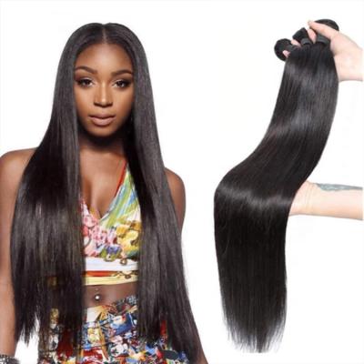 China Free Sample Seller Free Sample Brazilian Virgin Hair Extensions 9A 10A 12A Grade Silky Straight Straight Wave Cuticle Aligned Hair Bundles for sale