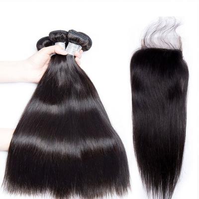 China Unprocessed Silky Straight Wave 100% Virgin Remy Hair 12A 3 Bundles Bone Real Human Hair Straight Brazilian Hair Extensions for sale