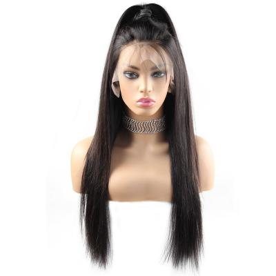 China Transparent Swiss Straight Human Hair Women Density Natural Color Straight 4x4 Front Lace Wigs 150%180%230% for sale