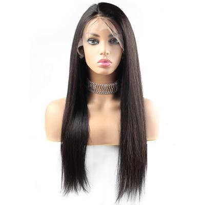 China Wholesale Swiss Straight Wave 4x4 Front Lace Wigs Brazilian Human Hair Transparent Wigs For Black Women for sale