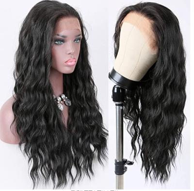 China Cheap Natural Black Lace Hair Wigs 150% 180% 230% Density T Lace Wigs Baby Hair Bob Curly Pre Plucked Body Wave Water Wave Wigs for sale