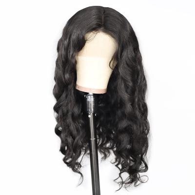 China Custom Seller 100% Virgin Human Hair Water Wave Brazilian Transparent Lace Front Wigs Fits Black Women Full HD Density Hair Wig for sale