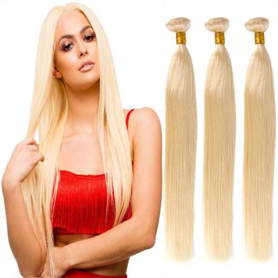 China Silky Straight Wave 12A Wholesale Sellers Grade Brazilian Virgin Hair Straight Bundles 613 Blonde Hair Extension for sale