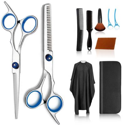 China Professional Salon Tools Professional Success Stainless Steel Barber Scissors Thinning Cutting Barber Shop Tool Kit for sale