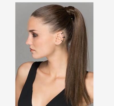 China X-Ring Straight Hair Ponytail For Women Colored Magic Ponytail Hair Synthetic Ponytails for sale