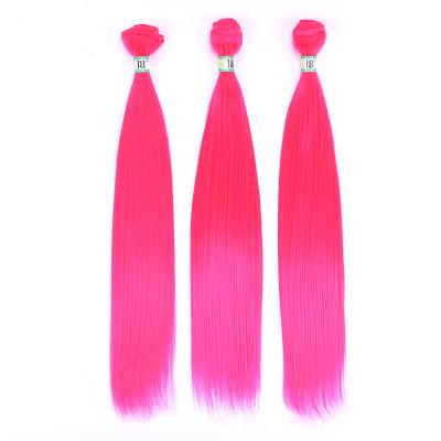 China High Temperature Synthetic Natural Wavy Synthetic Hair U-Tip Hair Braiding Hair Blue Red-Pink Colorful Hair Extensions Long for sale