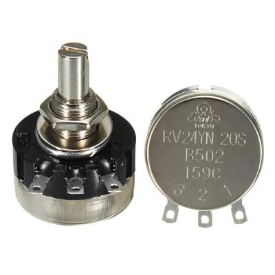 China RV24YN20S B201 B501 B102 B202 B502 B103 B203 B503 B104 B204 B254 B504 B105 500 ohm 10K 20K 50K 100K 200K ohm potentiometer RV24YN20S for sale