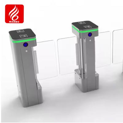 China Biometric Turnstile Access Control Fingerprint System Security Swing Turnstile Gate for sale