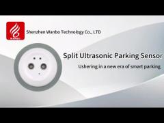 Parking Sensor Split-type Ultrasonic Parking Space Detector; φ120x45mm，controls lights, RS485