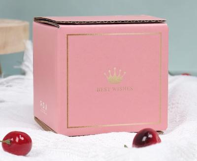 China Pink Recyclable Custom Logo Mailing Boxes Custom Logo Gift Boxes Self Stick Zipper Corrugated Small Zipper Packaging Boxes for sale