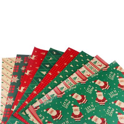 China Custom Virgin Christmas Gift Wrapping Paper Birthday Balloon Vintage Thickened Food Craft Gift Wrapping Paper for sale