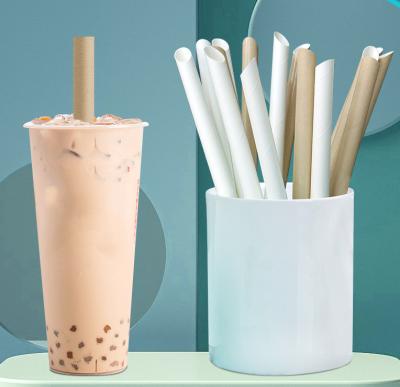 China Custom Drinking Biodegradable Paper Craft Straw Disposable Coffee Tea Coffee Milk Straws Biodegradable Paper Straws for sale