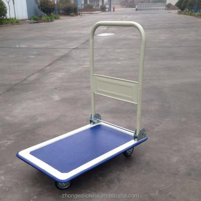 China Top Quality Folding Stainless Or Plastic Easy Polishing 150 KG Heavy Duty Foldable Hand Truck Platform for sale