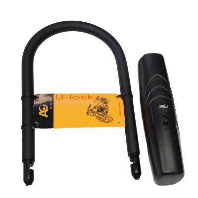 China Durable High Security Anchi ACU4838 U Shape Lock With Cover On Keyhole Bike Security Accessories Bike U Lock for sale