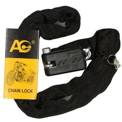 China Anchi Steel Bike Lock AC4718 Multi-Usable Sleeve Covered Length 1.2meters Chain Safety Lock Bicycle Chain Lock for sale