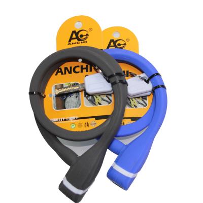 China Silicone AC4894 Anti Thief Soft Feeing Bike Security Accessories 650mm Cable Lock Cover Durable Bike Lock for sale