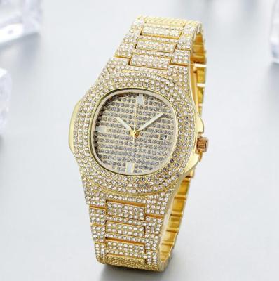 China Fashion relojes square hip hop unisex diamond watch jewelry watch iced out luxury wristwatches for sale