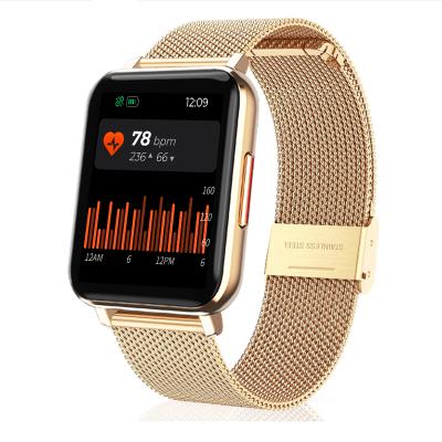 China Full Touch Screen Wifi Watch IOS Blood Oxygen Tracker Waterproof Smart Android Watch Heart Rate Smart Watch Gold for sale