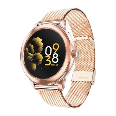 China Waterproof Round Temperature GPS Gold Wifi Fashion Women Watches Music Support IOS 8.0 And Android 4.4 Smart Watch Watch for sale