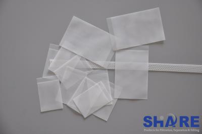 Chine Sachets filtre liquides de l'ouverture 199UM avec de 75 x de 95MM/sans aileron de 7MM disponible à vendre