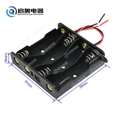 China ABS 4xAA battery holder with metal knife switch for sale