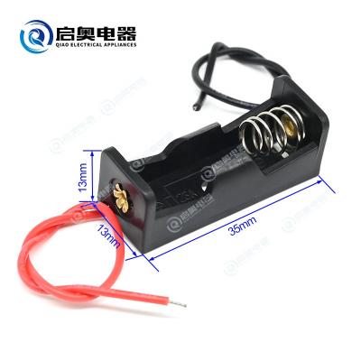 China ABS 23A 12V Electric Battery Holder Spring Clip With Wire Black for sale