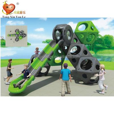 China Funny Outdoor Plastic Playground Kids Climbing Frame Wall T-8261B for sale