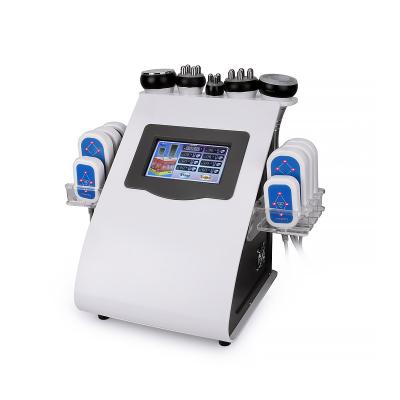 China Hot Sale Ultrasonic Weight Loss RF Vacuum Slimming Machine Price Cavitation 6 In 1 for sale