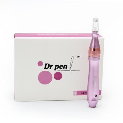 China Newest Gold Anti-puffiness Derma Pen Electric Dermapen Microneedle Machine For Skin Care for sale