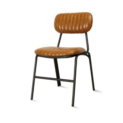 China Vintage Restaurant Comfortable Industrial Metal Iron Legroom Dining Chair for sale