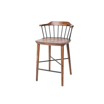 China Comfortable Nordic Modern Luxury Brown Dining Chair With Black Frame for sale