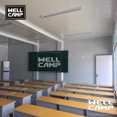 China China Wellcamp Container Classrooms Industrial Flat Pack Container School Project Manufactured Home Designs for sale