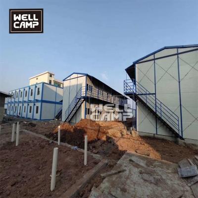 China Wellcamp Industrial Cheap Prefab Sandwich Panel House Prefab Homes For Workers Dormitory Office Building for sale