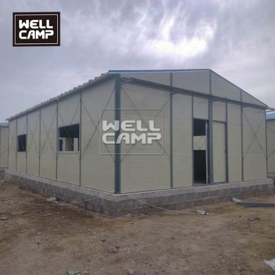 China 2020 Industrial Hot Sale K House Dormitory Window Grill Design Prefab Steel Frame House for sale