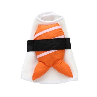 China Sustainable Pet Supplies Wholesales Dog Supplies Pet Clothes Creative Sushi Costume Pet Clothes Interesting Cross Edge Dog Clothes for sale