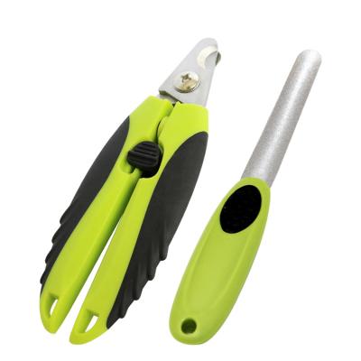 China 2020 Viable Hot Sale Dog Nail Clippers Set Pet Nail Clippers Grooming Tool With Safety Guard For Pet for sale