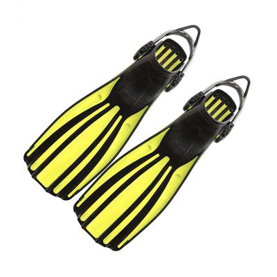 China Scuba Diving Low MOQ Open Spring Snorkeling OEM Heel Attach Long Fins Scuba Diving Fins for sale