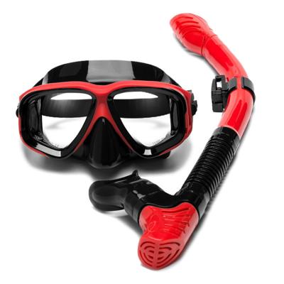 China DOVOD New Design Eco-friendly Diving Equipment Silicone Scuba Mask Snorkel Diving Set for sale