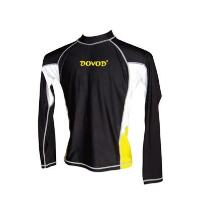 China Custom Long Sleeve Lycra Rash Guard Long Sleeve DOVOD Long Sleeve Rash Guard Mixed Materials Color For Adult for sale