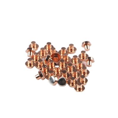 China Connector Copper Bimetal Rivets Solid Contact Rivet Bimetal Material for sale