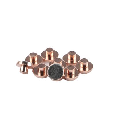 China High Quality Long Time Span Silver Copper Electrical Compound Contact Rivet for sale