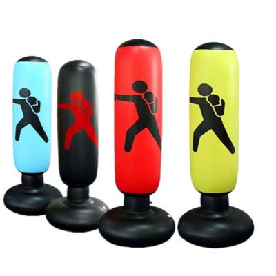 China Durable Inflatable Tumbler Sandbag Stand and Sandbag Dangle Professional Heavy Training Boxing Target Air Boxing Equipment for sale