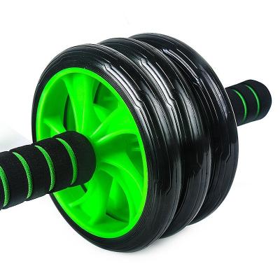 China Abdominal muscle training exercise wheel roller fitness trainer Dual ab wheel for sale