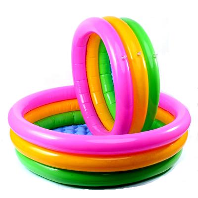 China Relax Free Time 2021New Design Three Levels Rainbow Pool Inflatable Kiddie Baby Swim Pool for sale