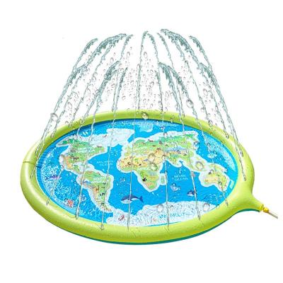 China Relax Leisure Time Sprinkler For Kids 68 Inch Baby Splash Pad Inflatable Water Park Equipment For Kids Toddler for sale